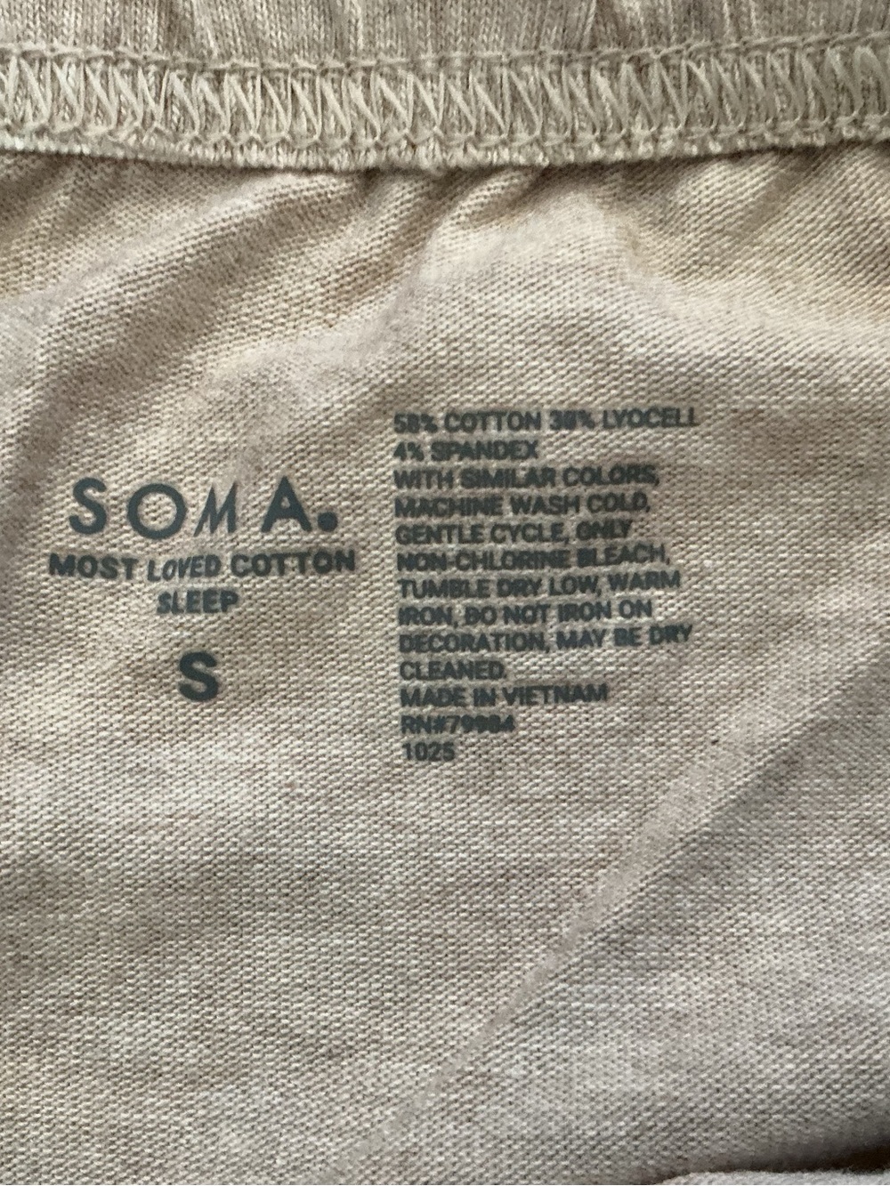 Soma Most Loved Cotton Sleep Shorts Heather Shel - Picture 3 of 5